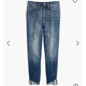 DISO High-Rise Skinny Jeans Cutout Tulip Hem 28/29